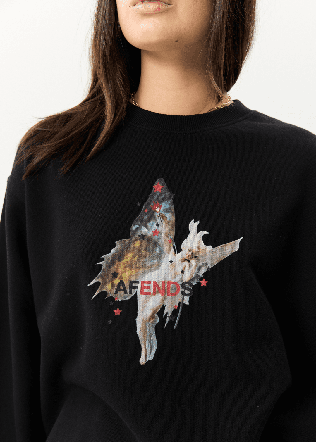AFENDS Pixie Recyled Crew Neck Jumper