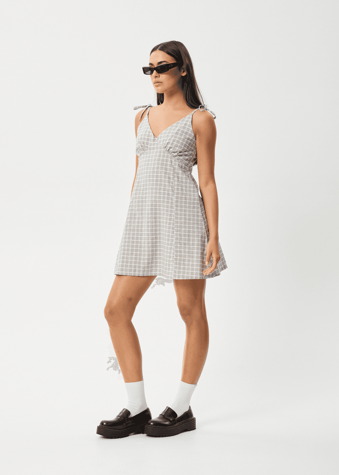 AFENDS Drew Seersucker Mini Dress