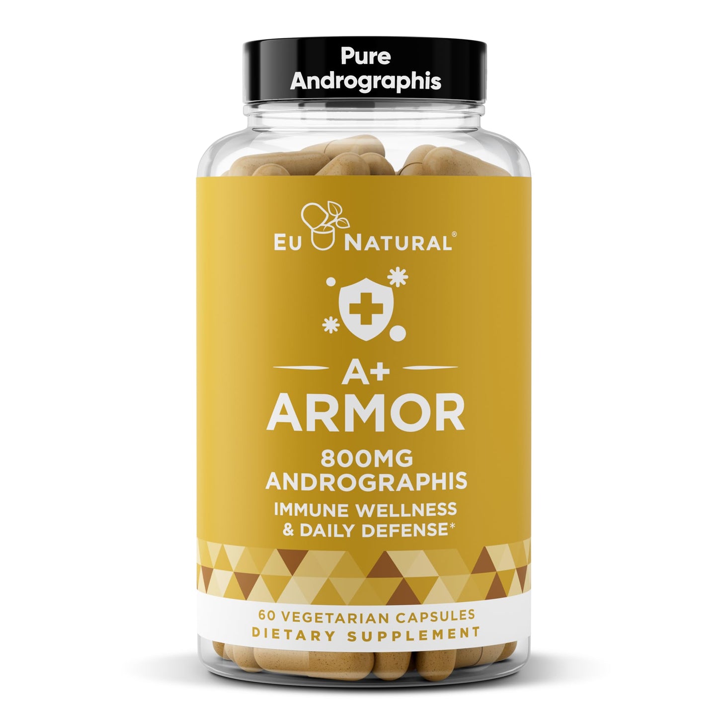 A+ Armor Andrographis Pure 800 mg – Immune Support, 60 Vegan Soft Capsules