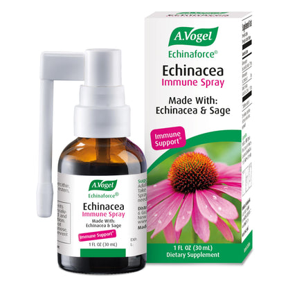 A. Vogel Echinaforce Throat Spray – Organic Echinacea & Sage, Immune Support, 1 fl oz
