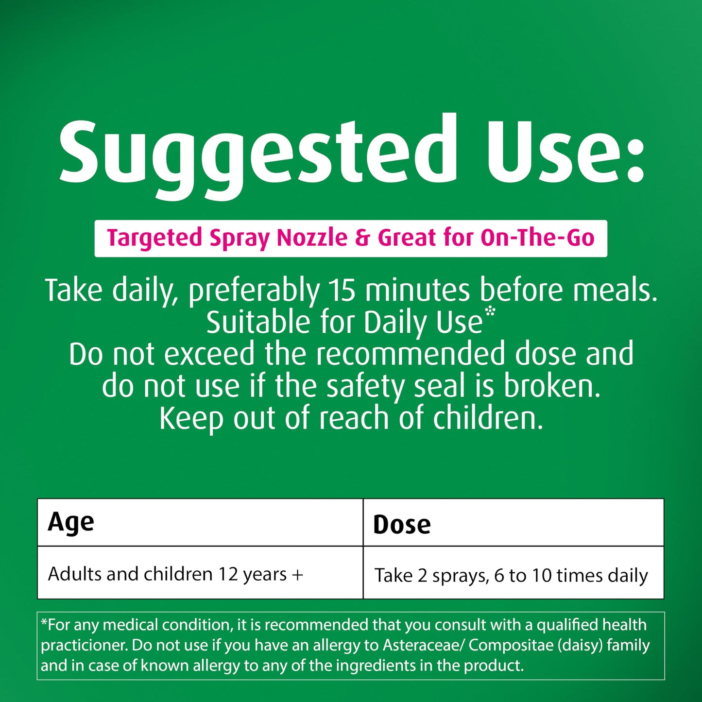 A. Vogel Echinaforce Throat Spray – Organic Echinacea & Sage, Immune Support, 1 fl oz