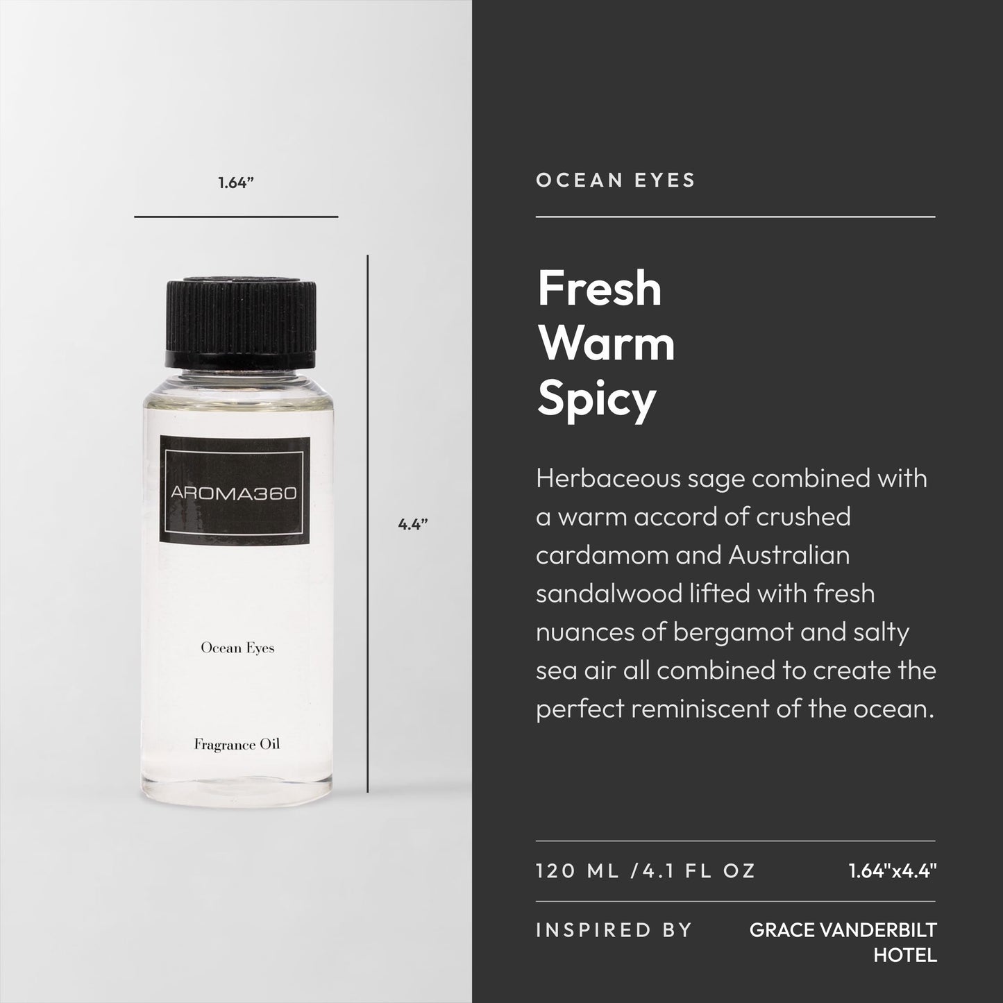 Aroma360 Ocean Eyes 120mL – Luxury Fragrance Oil for Diffusers