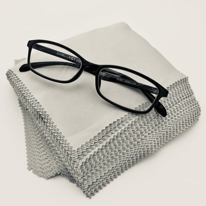 AAwipes 100 Pack Microfiber Cleaning Cloths for Glasses & Screens – 5.5x5.5 in, Light Gray, No Logo