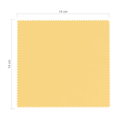 AAwipes Eyeglasses Cleaning Cloth Bulk - Yellow, 5.52 x 5.52 in, 100 Pack (V1545) Logo-Free