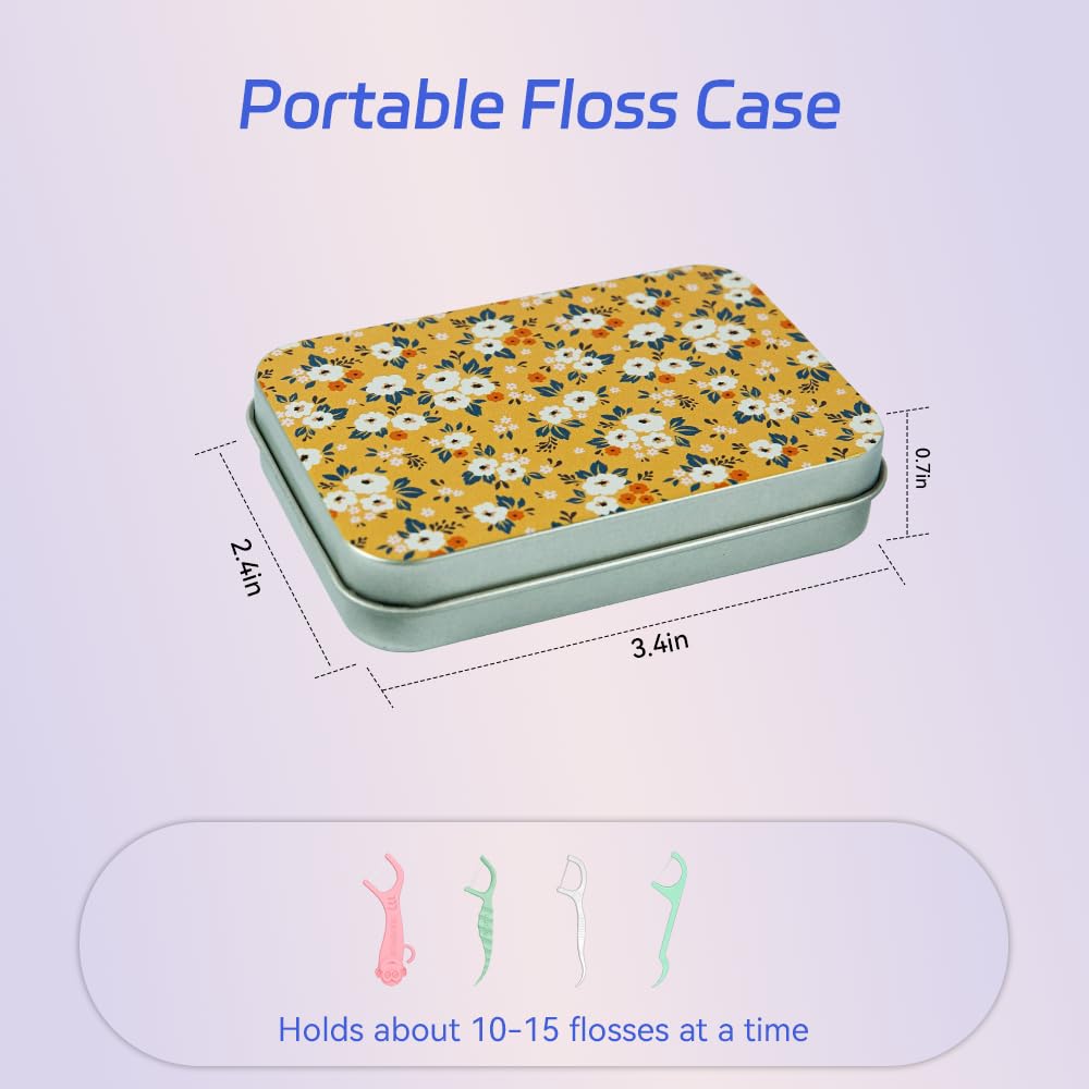 Aaymoous 2-Pack Dental Floss Portable Case – Travel Floss Pick Dispenser
