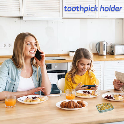 Aaymoous 2-Pack Dental Floss Portable Case – Travel Floss Pick Dispenser