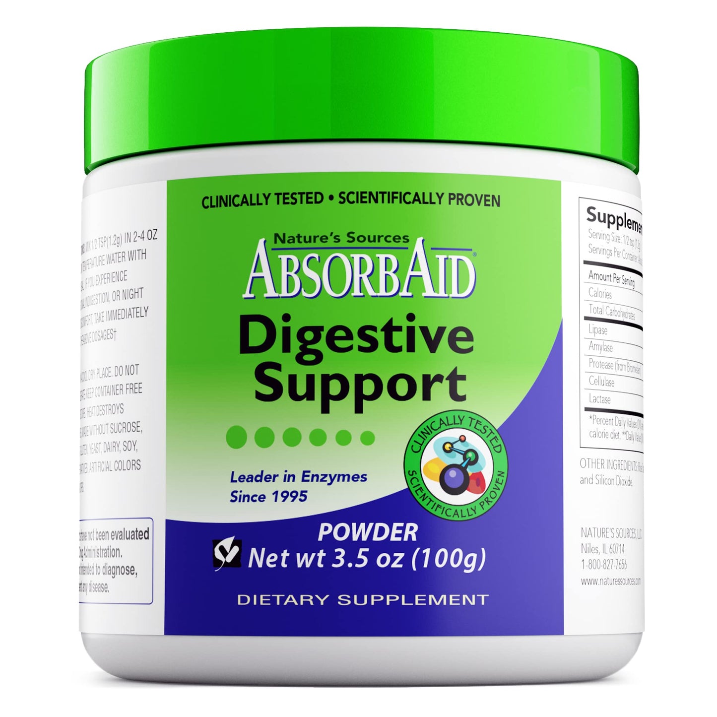 AbsorbAid Digestive Enzymes 100g | Proven to Increase Nutrient Absorption by up to 71%