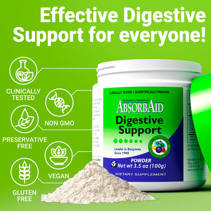AbsorbAid Digestive Enzymes 100g | Proven to Increase Nutrient Absorption by up to 71%