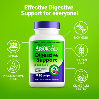 Nature's Sources AbsorbAid Digestive Support - 90 Vcaps