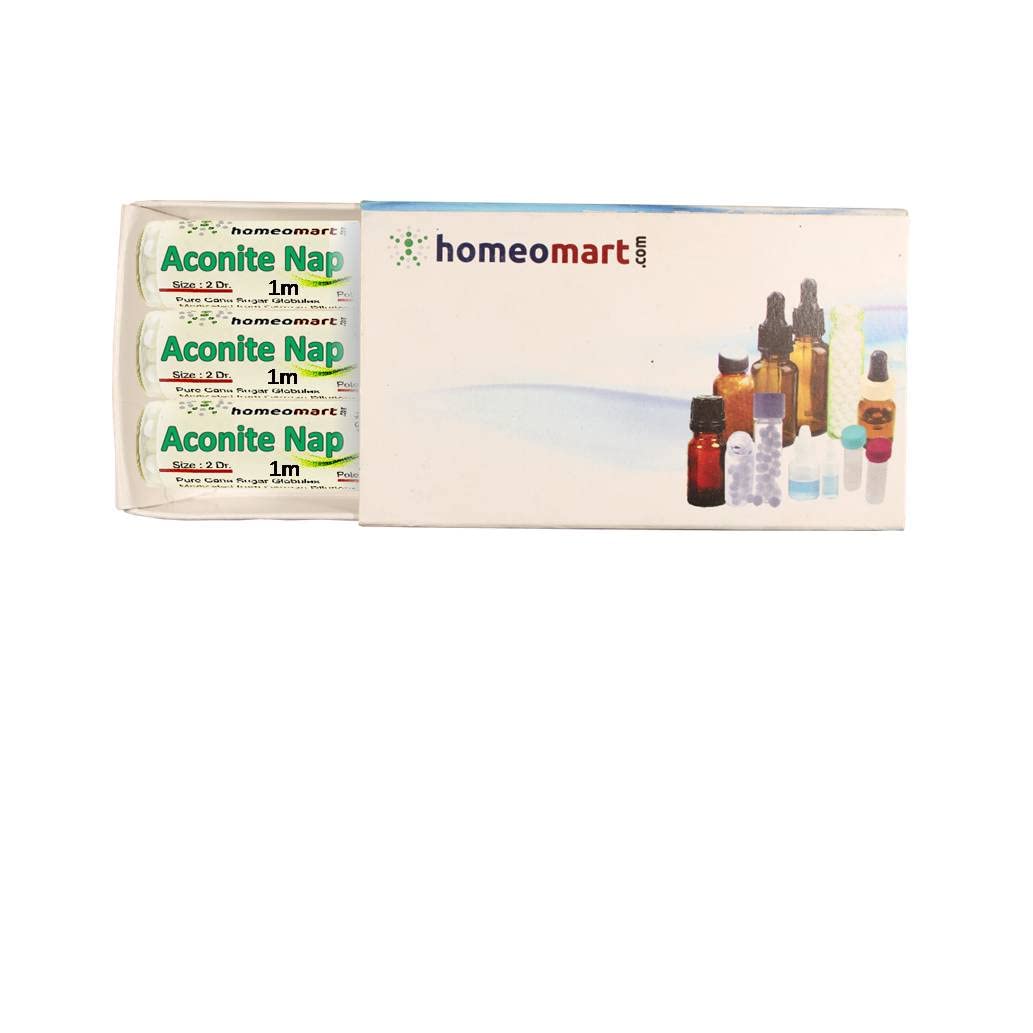 Aconite Napellus Homeopathy Pellets 1M Potency – Pack of 3 | HomeoMart
