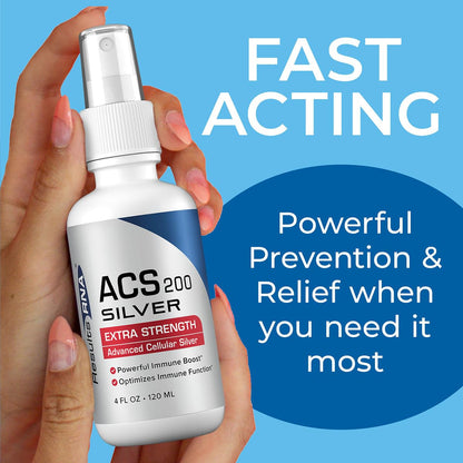 Results RNA ACS 200 Silver Extra Strength Immune Support – Doctor-Recommended Intra-oral Spray (4 oz)