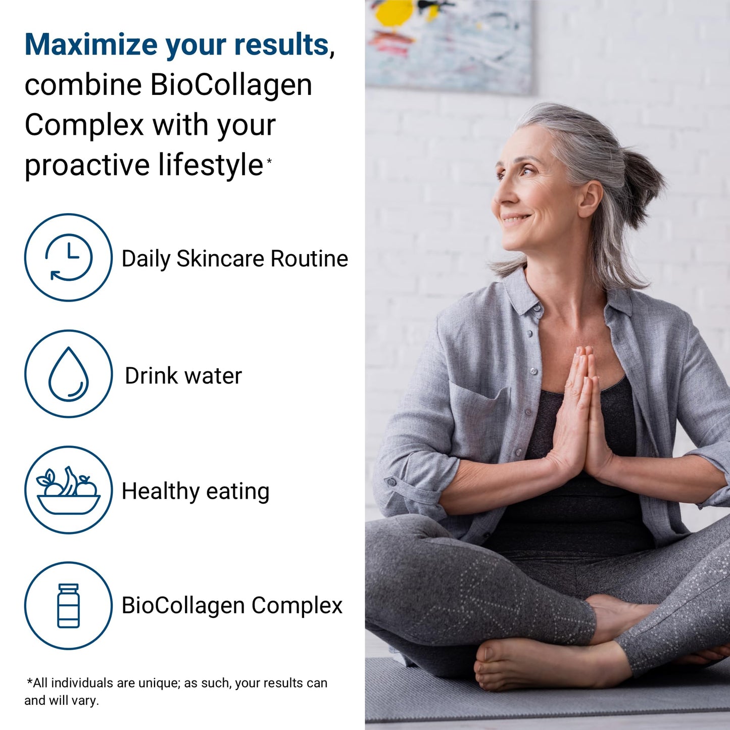 ActivatedYou BioCollagen Complex — Plant-Based Collagen for Skin, Hair & Joints | 2 Daily Capsules