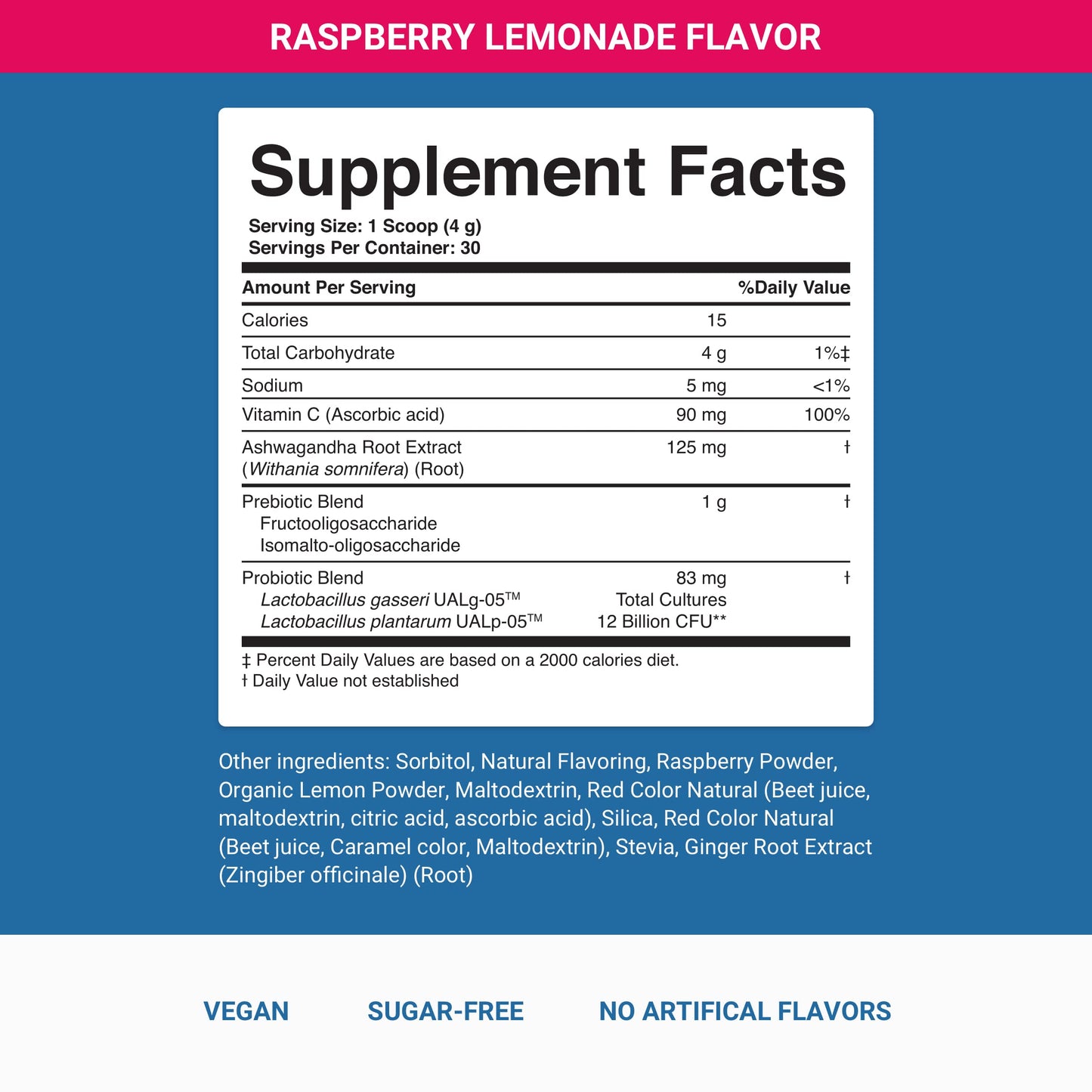 Nighttime Complete by ActivatedYou – Raspberry Lemonade with Ashwagandha, Prebiotics & Probiotics