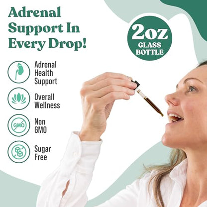 Rejuvica Health Active Adrenal - Advanced Adrenal Support Tincture - Liquid for Easy Absorption