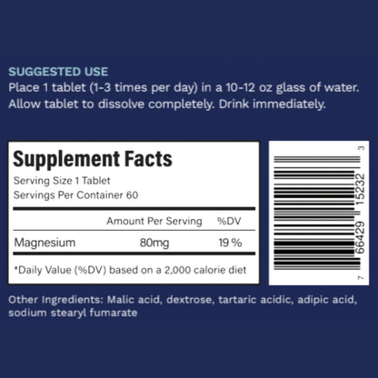 Active H2 Ultra Hydrogen Water Tablet – Hydration, Antioxidant Support, and Potential Immune Benefits (1 Bottle, 60 Tablets)