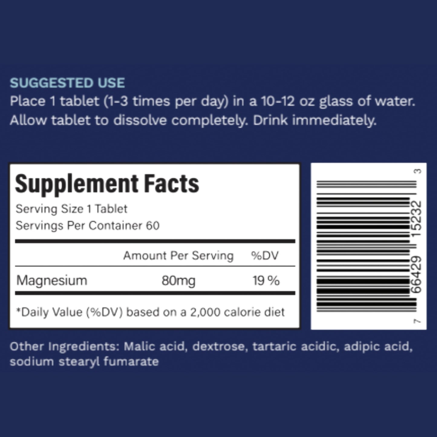 Active H2 Ultra Hydrogen Water Tablet – Hydration, Antioxidant Support, and Potential Immune Benefits (1 Bottle, 60 Tablets)