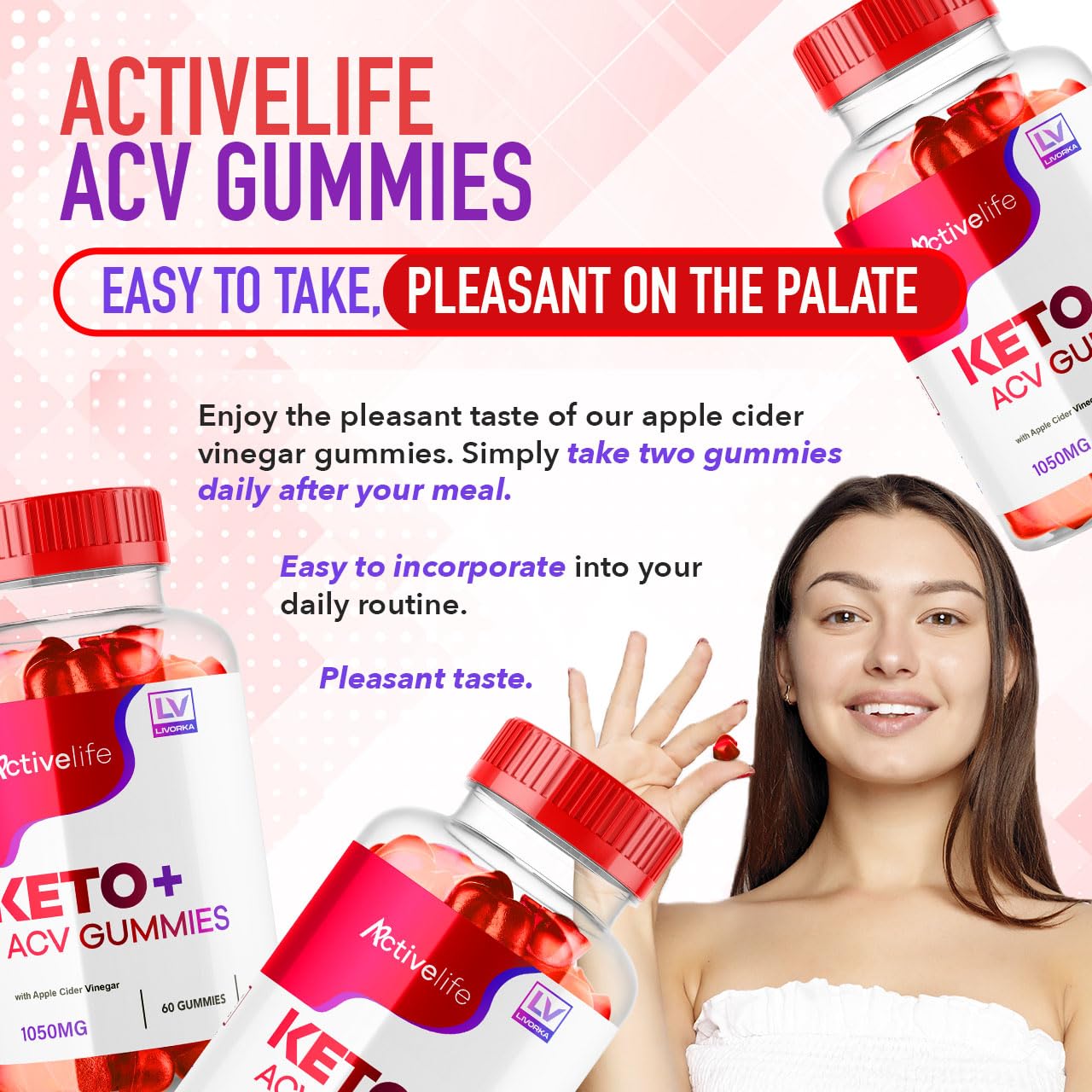 ActivLife Keto ACV Gummies (3 Pack) for Advanced Weight Loss