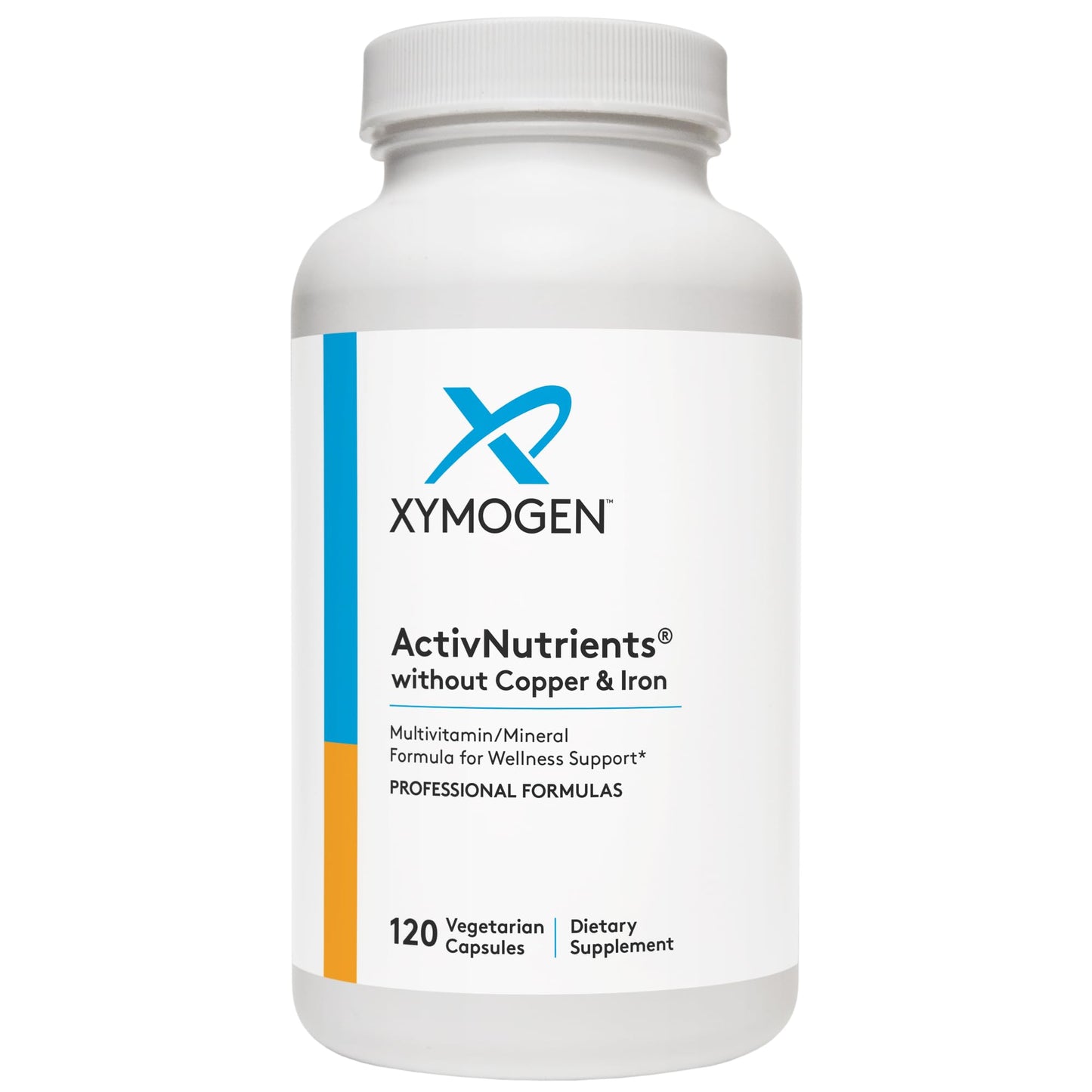 XYMOGEN ActivNutrients Without Copper & Iron – Multivitamin for Men & Women (120 Caps)