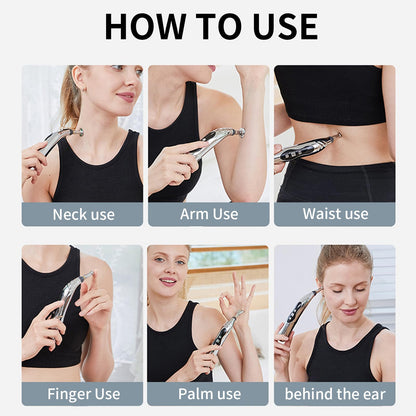 Acupuncture Pen – 9 Intensity Levels 5-in-1 Electric Pain Relief & Meridian Massage