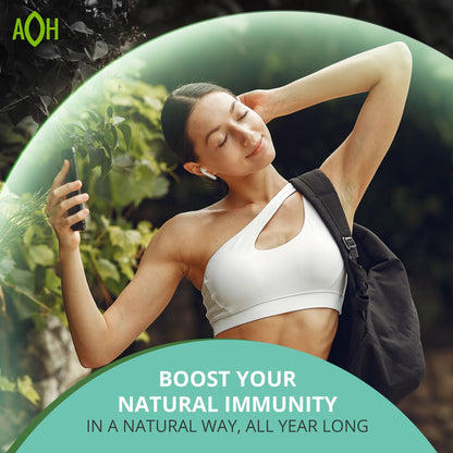ADAPTOHEAL Immuneheal – Adaptogen & Immune Support Capsules with Schisandra, Ginseng & Mushroom Extract (180 Capsules)