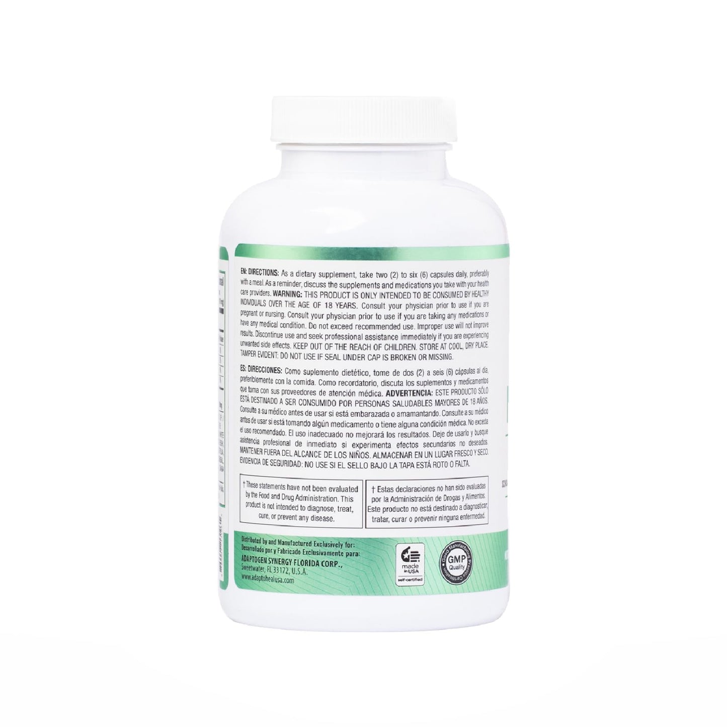 ADAPTOHEAL Immuneheal – Adaptogen & Immune Support Capsules with Schisandra, Ginseng & Mushroom Extract (180 Capsules)