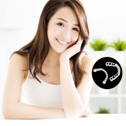 2 Pairs Temporary Adjustable Smile for Women and Men - White