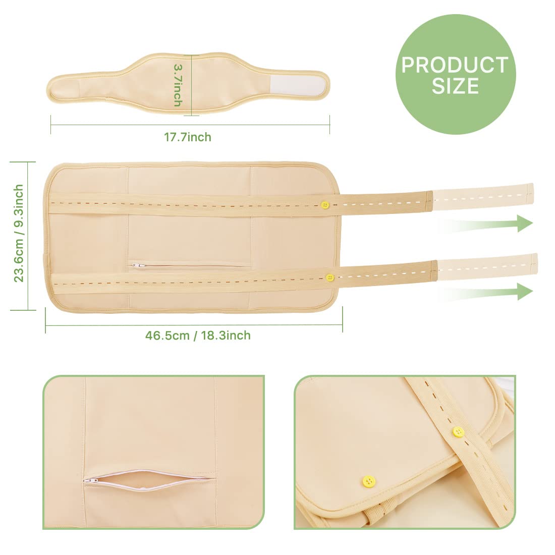 Castor Oil Pack Wrap - Premium Organic Reusable Kit for Liver Detox, Digestive Support & Anti-Leak