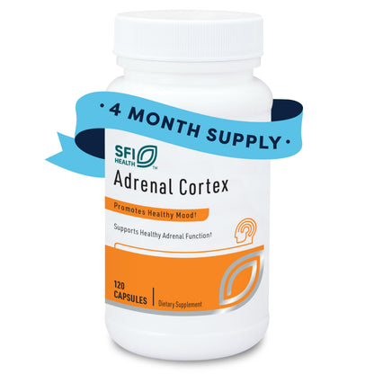 SFI Health Klaire Labs Adrenal Cortex — Targeted Adrenal Support, Lyophilized Bovine Extract, 120 Capsules