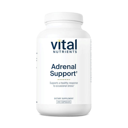 Vital Nutrients Adrenal Support - Stress Response & Energy Support, Gluten Free, 240 Capsules