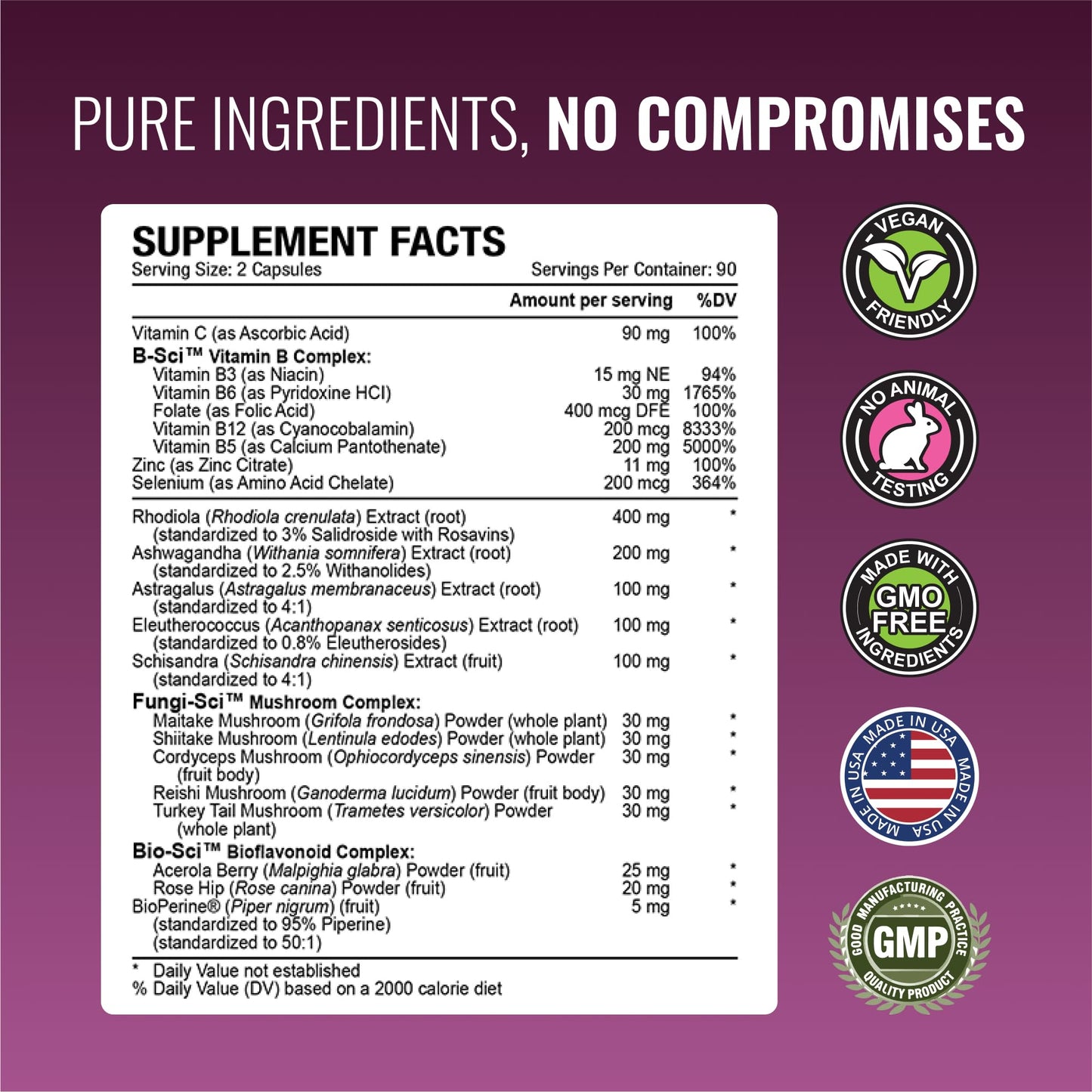 Approved Science Adrenasyl Adrenal Gland Support - 180 Count - Pack of 2