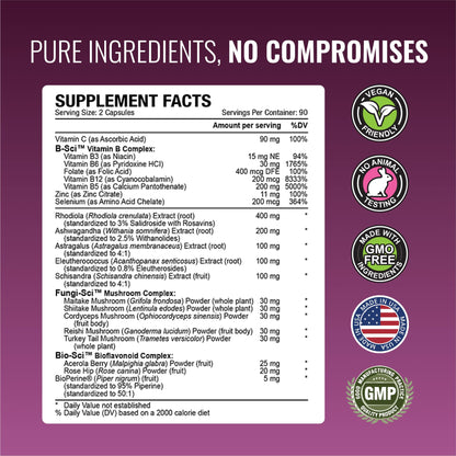 Approved Science Adrenasyl Adrenal Gland Support - 180 Count - Pack of 2