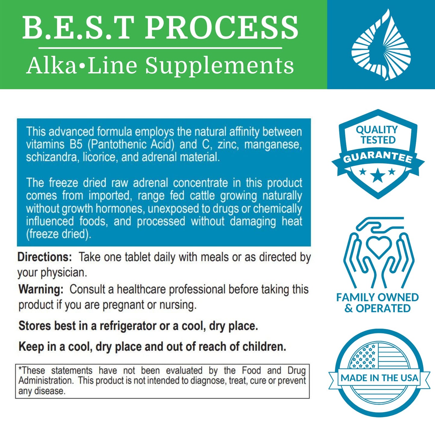 Morter HealthSystem Adrenergy – Natural Adrenal Support with Adrenal Gland Extract & Adaptogens