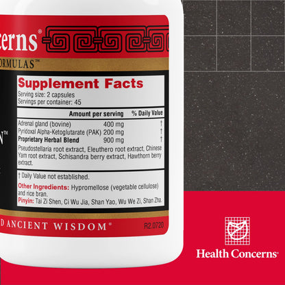 Health Concerns Adrenosen – Adrenal Fatigue & Burnout Support – 90 Capsules