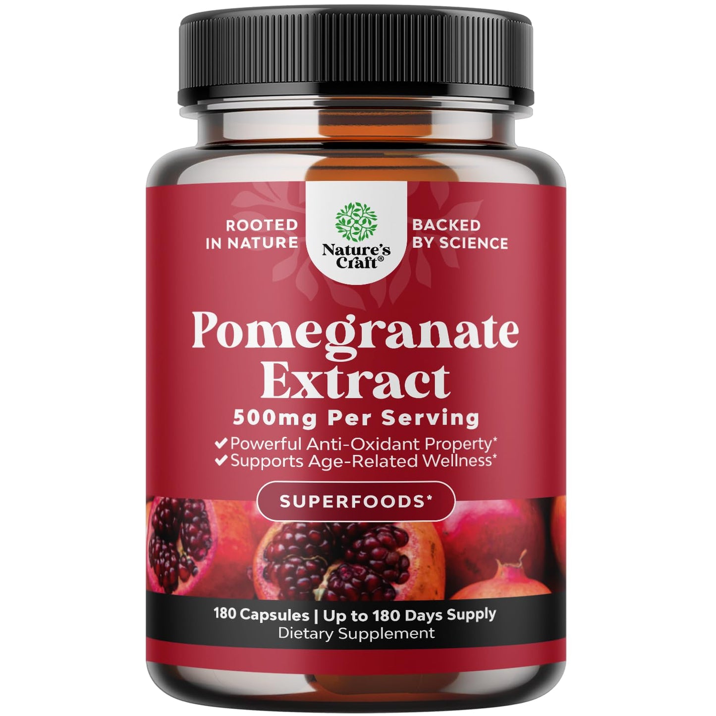 Advanced Pomegranate Supplement – Heart Health & Joint Support (180ct) | Reds Superfood