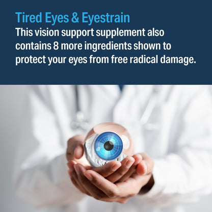 Advanced Vision Formula – Eye Vitamins with Lutein & Zeaxanthin | Gluten Free, Vegan (60 Tablets)