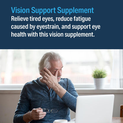 Advanced Vision Formula – Eye Vitamins with Lutein & Zeaxanthin | Gluten Free, Vegan (60 Tablets)