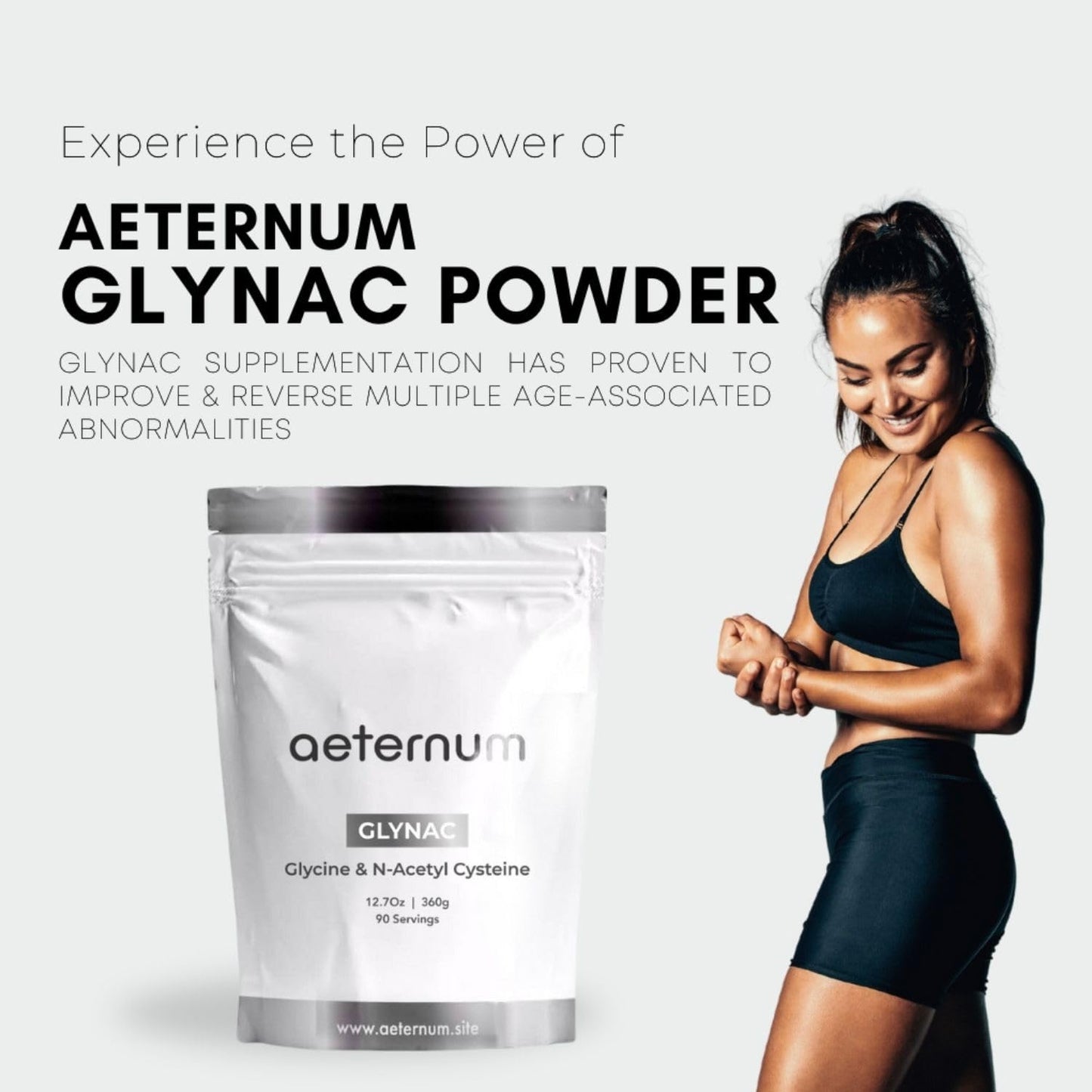 Aeternum GLYNAC Powder 120g – GlyNAC for Cellular & Mitochondrial Health