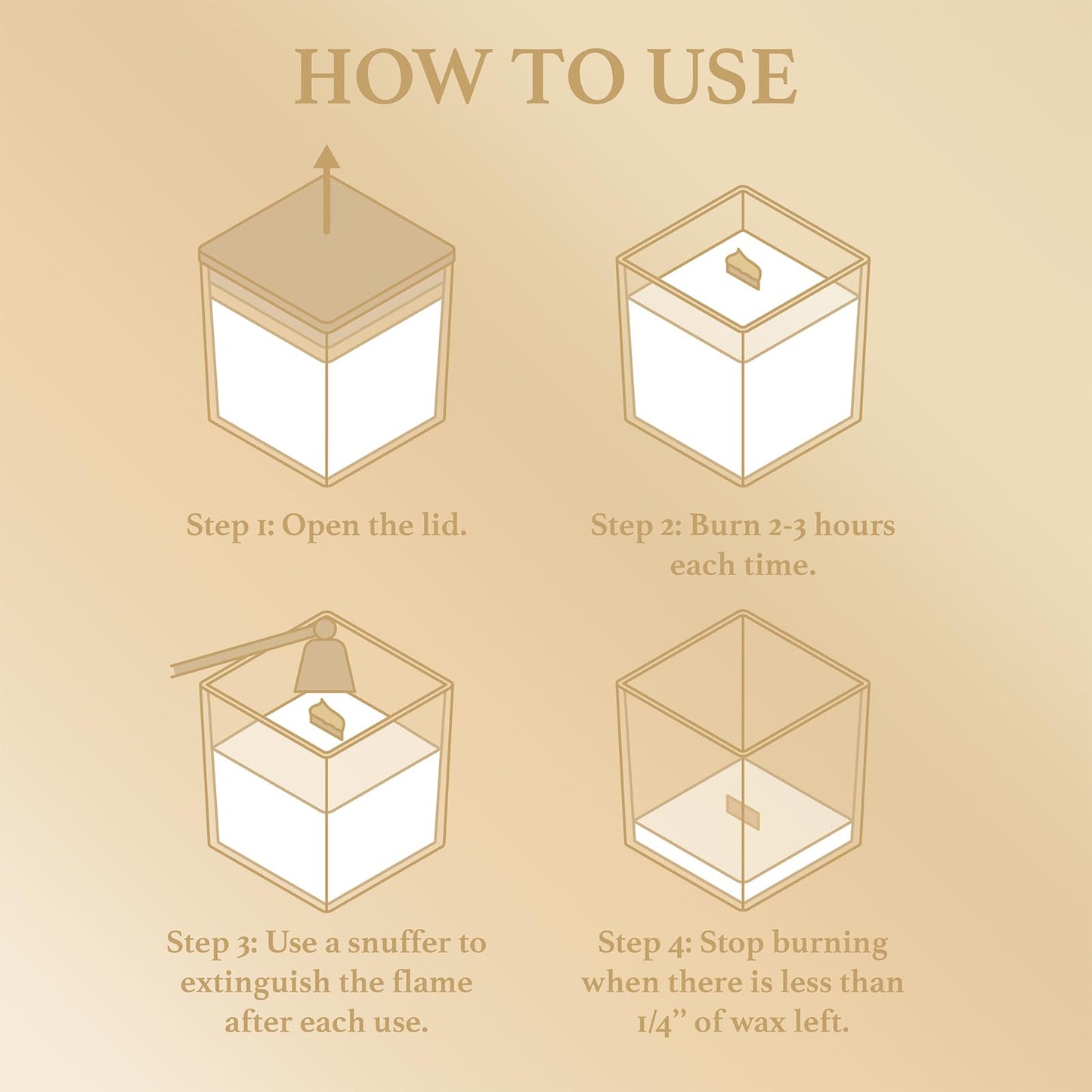 Aeviva Scented Candle - Vanilla Cream, 7.04 oz | Soy Wax, Wood Wick