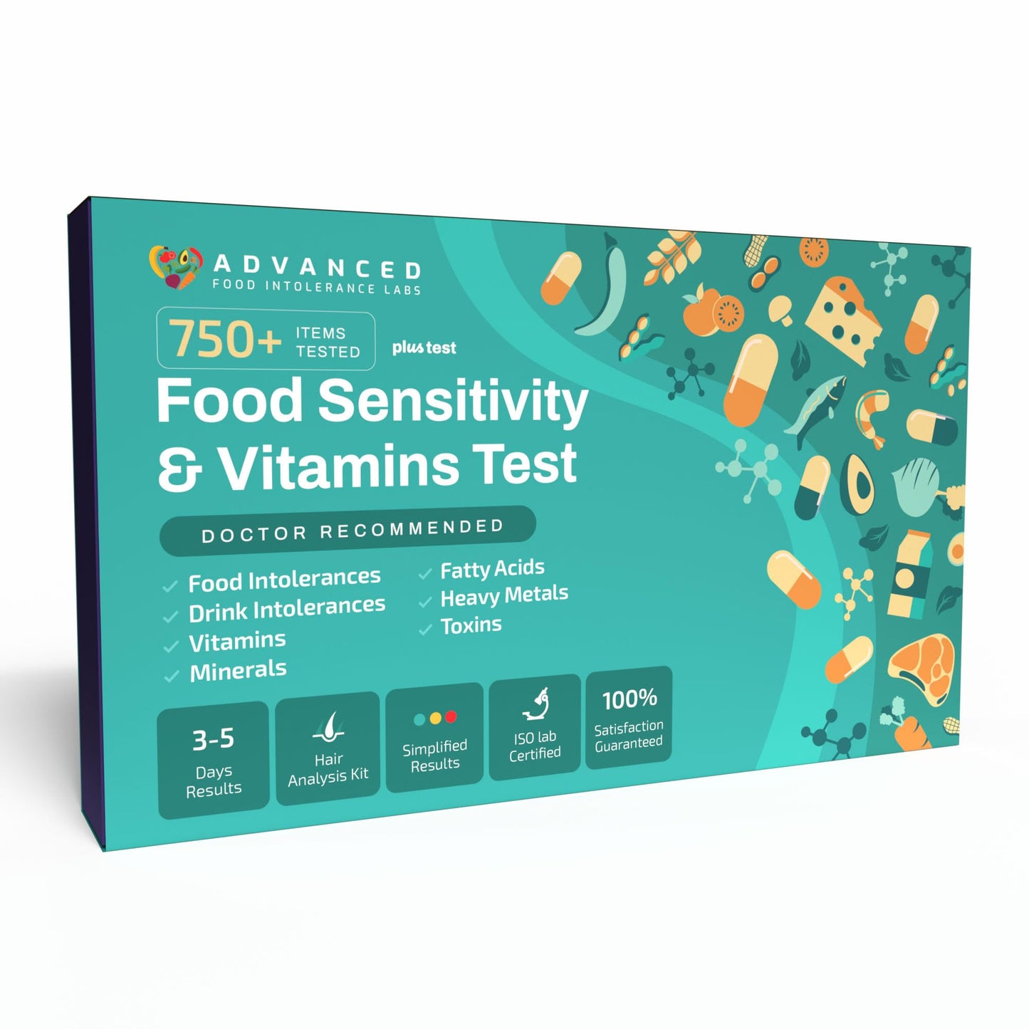AFIL Premium 750+ Foods Test Kit – At-Home Food Sensitivity (Adults & Kids)