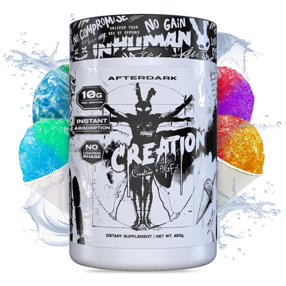 AfterDark Creation Creatine Monohydrate – 10000mg Matrix, Snow Cone