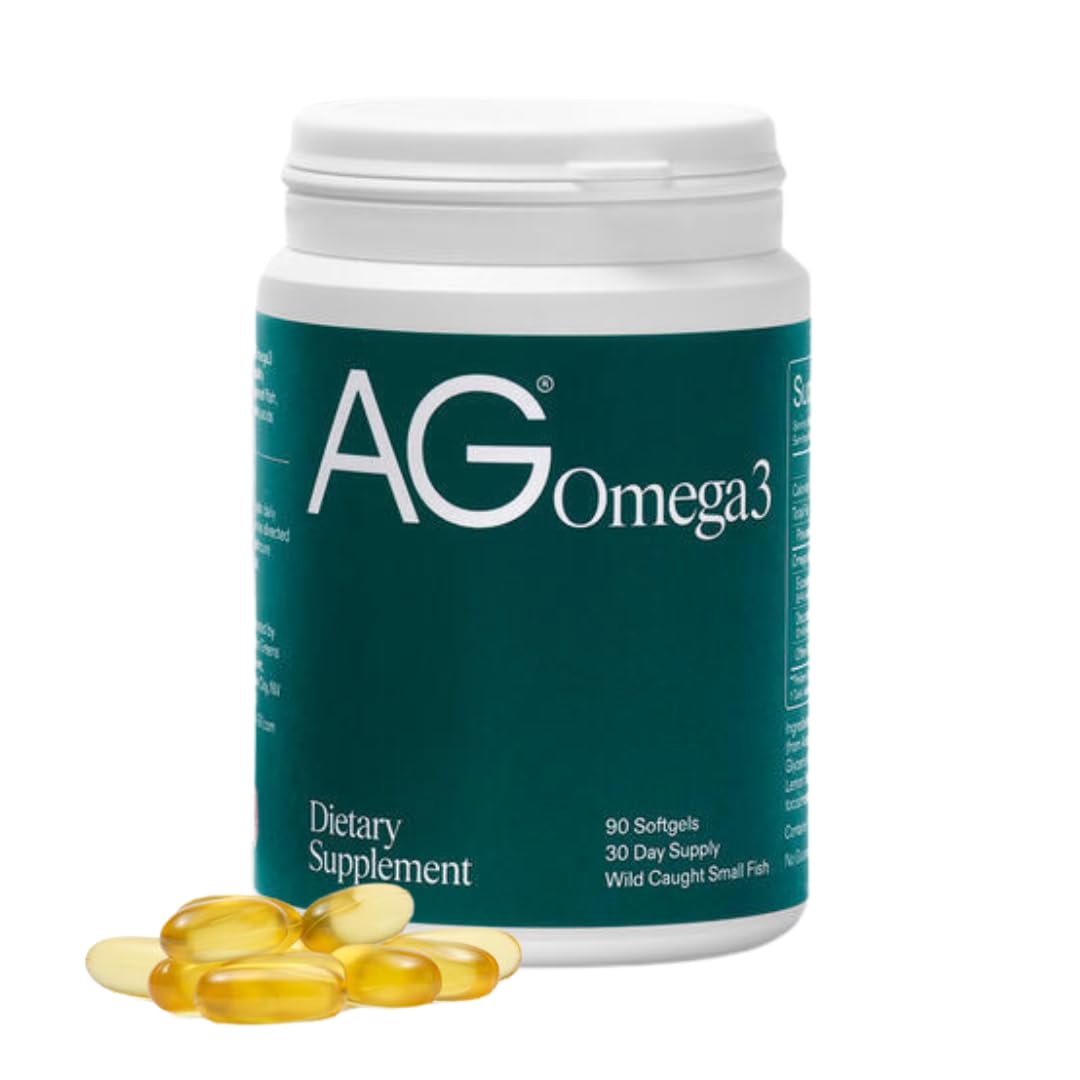 AG1 Omega3 Fish Oil Softgels – 2000mg EPA & DHA from Wild-Caught Fish | 90 Capsules | Athletic Greens