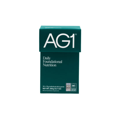 AG1 Multivitamin & Greens Powder — 30 Travel Packs, Gluten Free, Vegan, Probiotic
