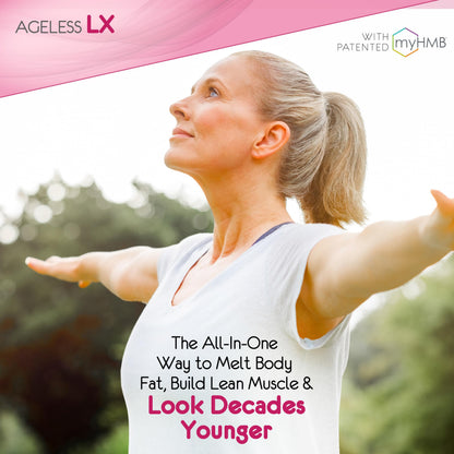 AgelessLX HMB Supplements for Women | Collagen Enhancer Capsules, Youthful Skin & Lean Muscle – Biotin, D3 & K2 | 60 Servings