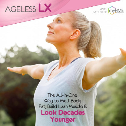 AgelessLX Wild Berry Powder for Women – HMB, D3/K2, Biotin, Horsetail, 30 Packets