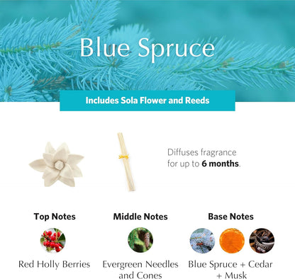 Blue Spruce Holiday PetiteEssence Diffuser, 1.7oz | Premium Room Fragrance by Agraria