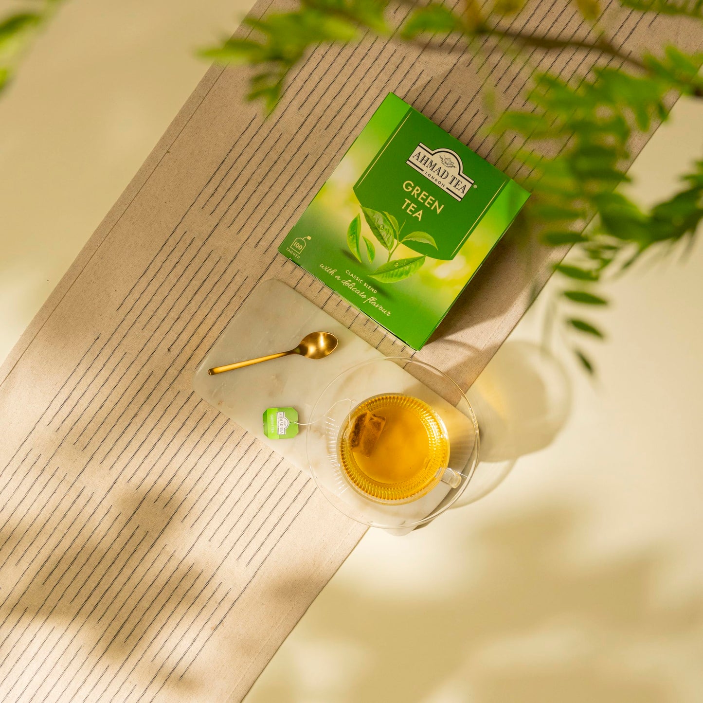 Ahmad Tea Green Tea – Green Tea Teabags 100 ct, Caffeinated & Sugar-Free