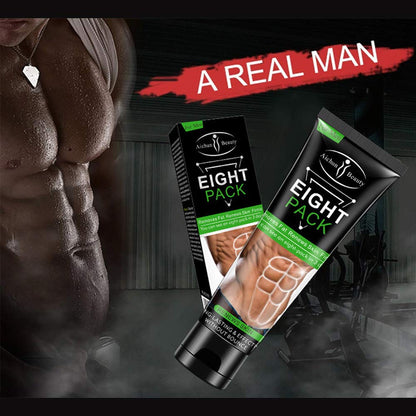 AICHUN BEAUTY Eight Pack For Men Strong Waist Manly Torso Smooth Lines Press Fitness Belly Burning Muscle Fat Remove Renews Skin Weight Loss Slimming Cream 80g