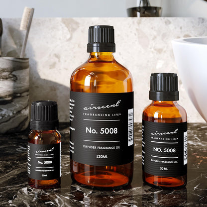 AirScent Diffuser Oil – Tobacco Vanille Inspired Perfume Dupe No. 5008 (120 ml) – Fragrance Oil for Diffusers & Crafting