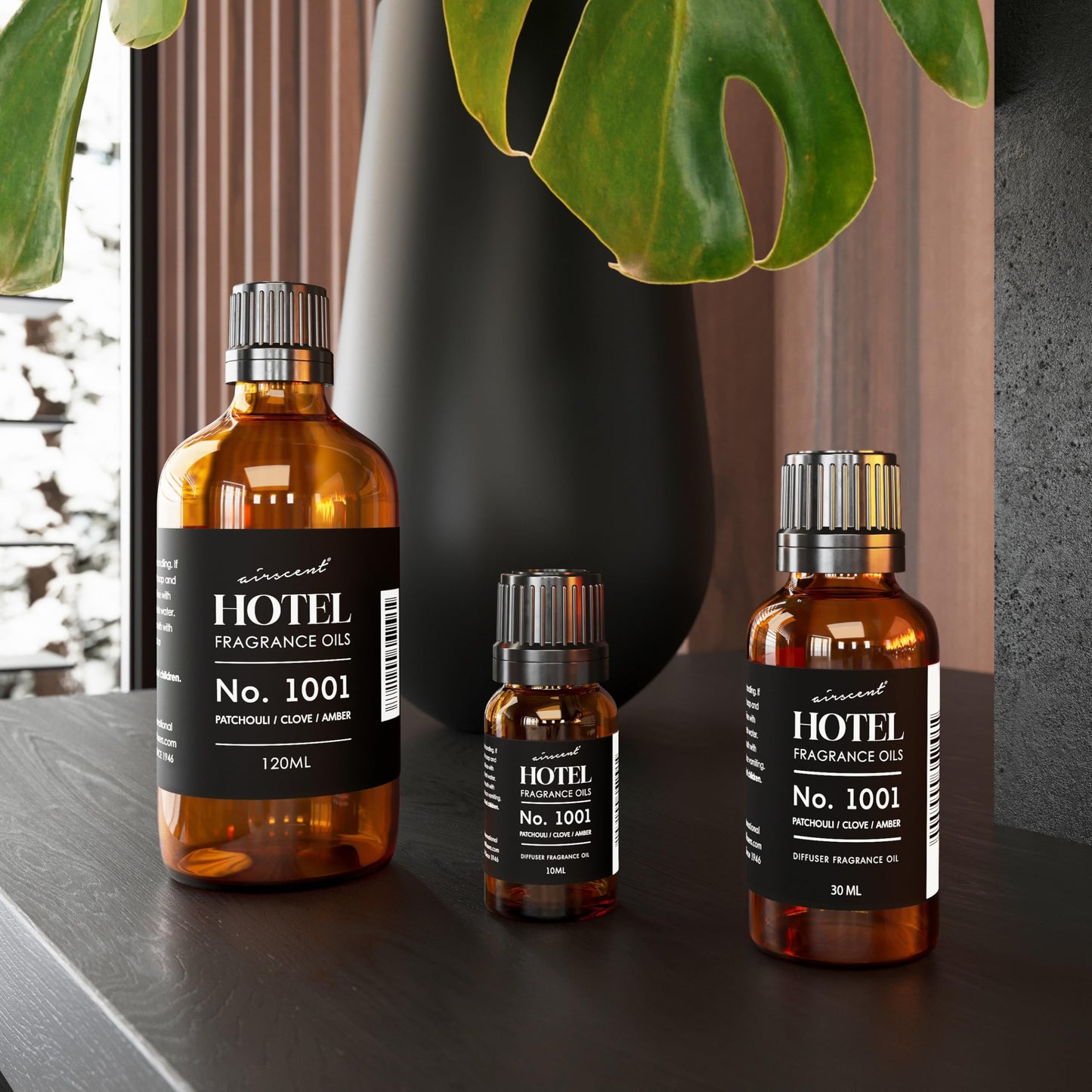 AirScent Hotel Diffuser Oil No. 1001 – Patchouli Clove Amber (30 mL)