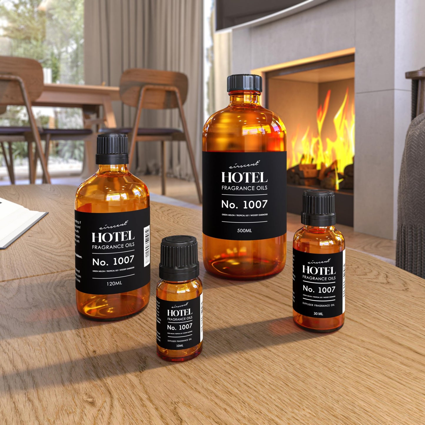 AirScent Hotel Diffuser Oil No. 1007 - Green Melon, Lily & Oakmoss | 30 mL
